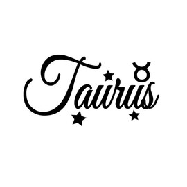 Taurus Zodiac Sign Stars NOK Decal Vinyl Sticker |Cars Trucks Walls Laptop| Black |5.5 x 3.0 in|NOK1807