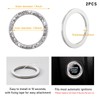 Kewucn 2 PCS Bling Crystal Double Rhinestone Car Engine Start