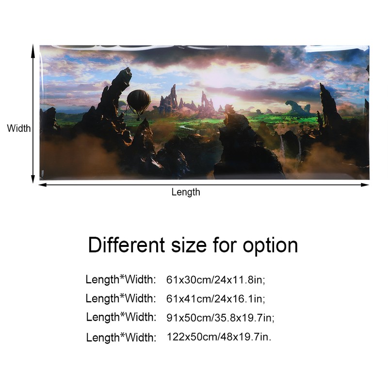 Background Poster Decorative Painting PVC Sticker Landscape Image for Aquarium