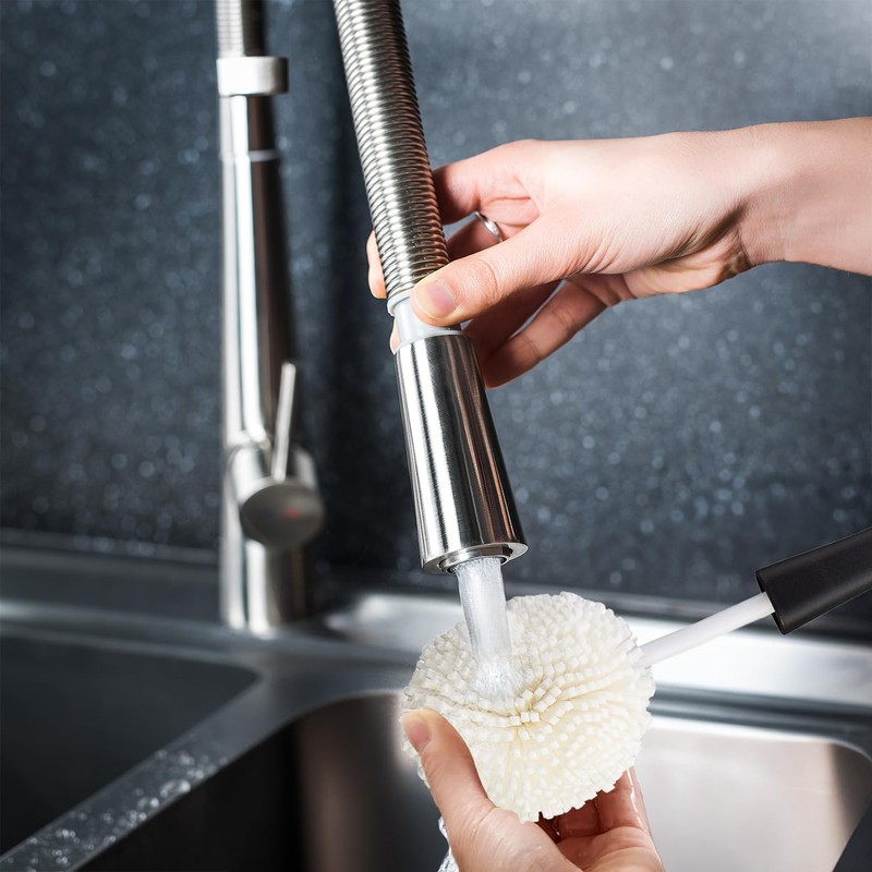 HIC Kitchen Bar Soft Foam Glass Washing Brush, Non-Scratch Foam