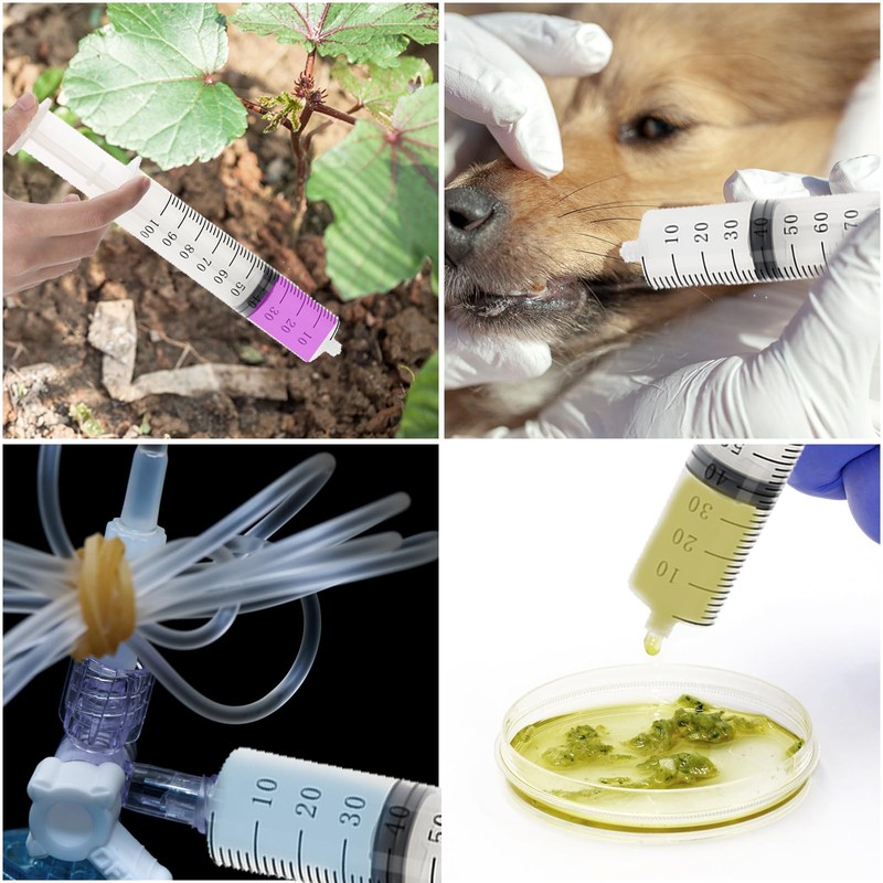 100ml Syringe + 80cm handy plastic tubing by Aketek