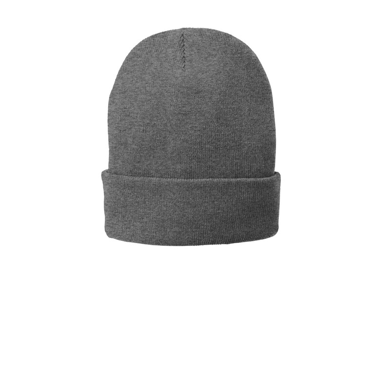 Port & Company Fleece-Lined Knit Cap OSFA White
