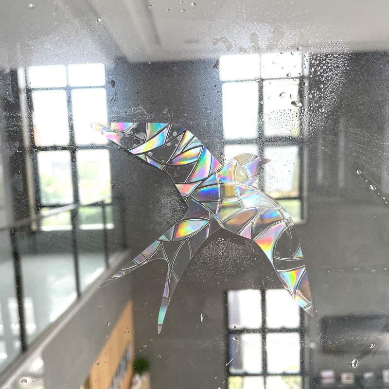 Prism Window Stickers for Bird Strikes, Anti-Collision Stickers, Prevent Birds