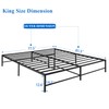 VECELO Metal Bed Frame Platform Premium Steel Solid Sturdy Metal