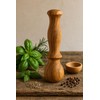 Rustic Olive Wood Pestle with Ergonomic Handle 14cm