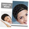 minkissy 3pcs Women's Hair Cover Comfortable Soft Knit Hairnet Crochet