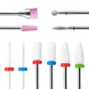 Annhua Nail Bit, Nail Machine Bit, 10 Types, Ceramic Nail