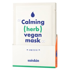 Suiskin Comfortable Calming Herbal Sheet Mask 5pcs / 수이스킨 편안한 진정초 시트 마스크 5개입