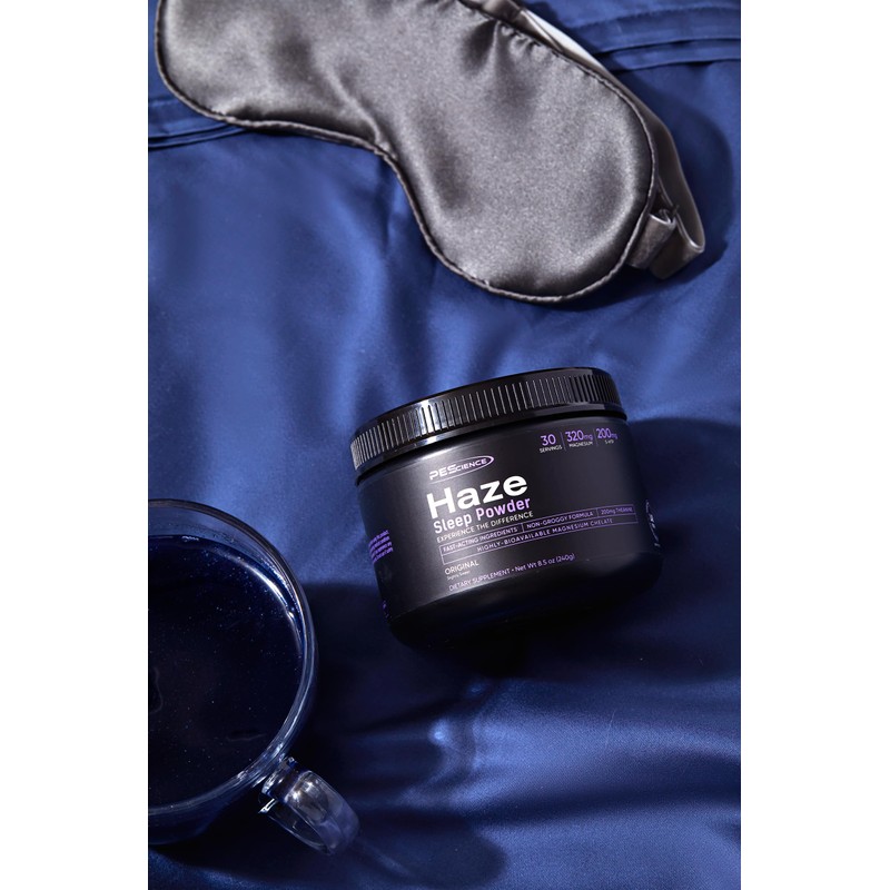 PEscience Haze Sleep Powder, Melatonin-Free, Unflavored, Sleep Support with 5-HTP,