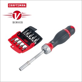 CRAFTSMAN V-SERIES Ratcheting Screwdriver Set with Assorted Multi-Bits, 18 Piece (CMHT68143V)