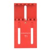 Depth Measuring Ruler Red Aluminum Alloy Brass Woodworking Measurement Tool