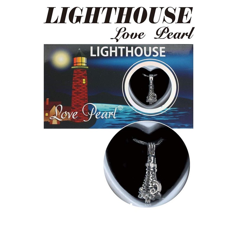 Lighthouse Pearl Necklace Love with Genuine Pearl
