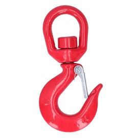 1T Crane Hook, Alloy Steel Swivel Lifting Hook 1T Capacity Heavy Duty Swivel Eye Hook Swivel Eye Sling Hook Hoist Hook Lifting Hook Safety Crane Hook Grab Industrial Supplies Lifting 1T