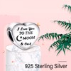 Doyafer 925 Sterling Silver Heart Charm 'I Love You To