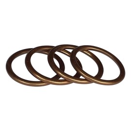 Motorcycle Exhaust Pipe Gasket 4 Pieces Compatible with CB750 Nighthawk 1991-2003 CBR1100XX Super Blackbird 1997-2003 (45 * 37 * 4)