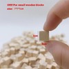 1cm Wood Blocks for Crafts, 500Pcs Unfinished Wood Cubes, Natural