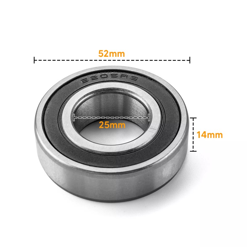 21ST 2 PCS 25mm I.D. Sealed Wheel Bearings For Harley