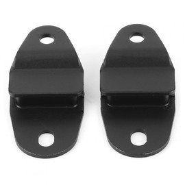 Kuuleyn Motorcycle Muffler Bracket, Iron Muffler Stays Hangers, 2pcs Exhaust Muffler Pipe Bracket Hangers 2GU-14771-00-00 Black Fit for Banshee 350 YFZ350 198