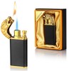 Magic Dual Flame Tiger Head Lighter - Butane Refillable Torch