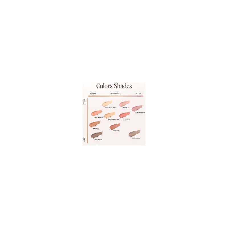 QUA-T My Mood Velvet Lipstick Base Lip 3.5g, Color:Mood Mocha