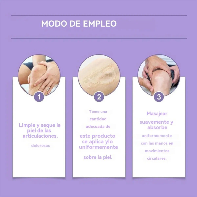 Cf 2pcs Gel Morado For El Dolor Articular De Kresin