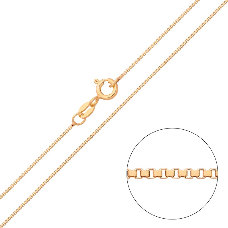 Old English Jewellers Solid 9ct Yellow Gold on Silver 1mm