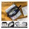 Estuche Escolar 6 Capa Lápices Boligrafo Organizadora Oxford