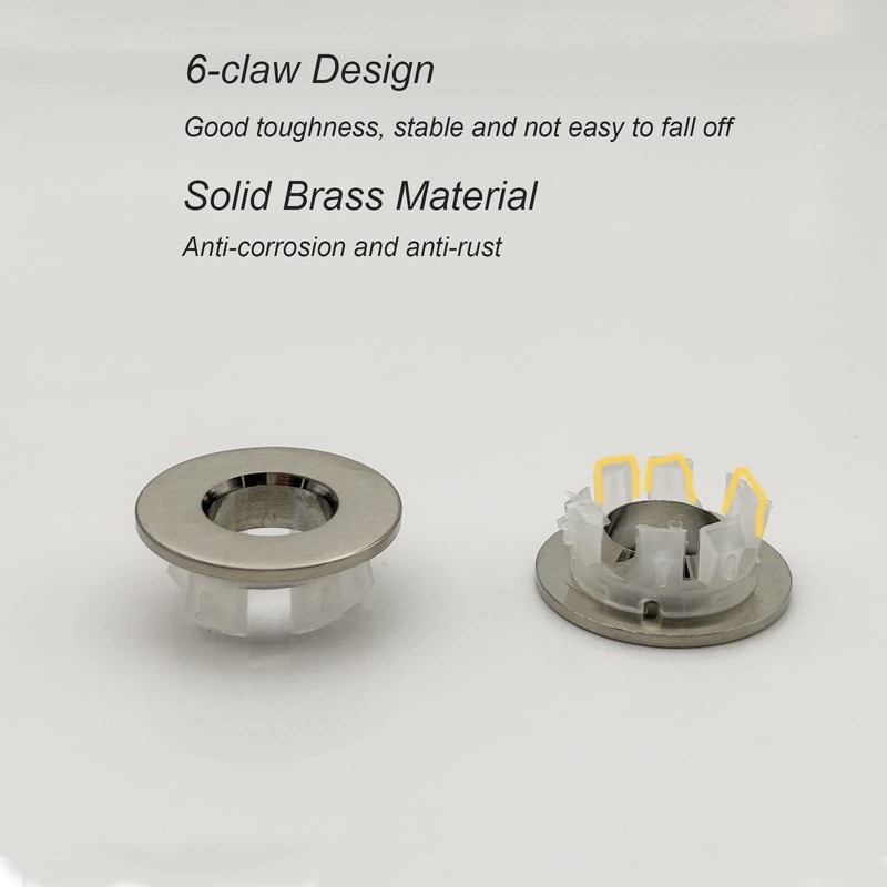 Sink Overflow Ring Brushed Nickel Bathroom Vanity Sink Overflow Cover