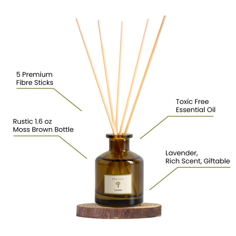 PRISTINE Lavender Dream Reed Diffuser for Home | Fresh Lavender