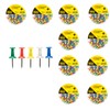 Idena 90375 Push Pins Pack of 1000 with Colourful Plastic