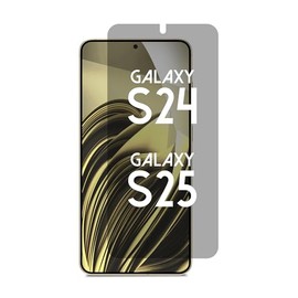 ANBAC Privacy Screen Protector for Galaxy S25/S24 - Blue Light Blocking Film 6.2" with Alignment Tool Kit [1 Pack] - Support Fingerprint Unlock/Cell Phone Private, Scratch Resistant Film