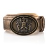 Schöneberger Trachten Couture Franco Men's Costume Belt Austria, Leather Belt