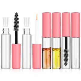 FOMIYES 6pcs Empty Mascara Tubes Wands Refillable Cosmetics Containers Tightly Sealed for Longevity