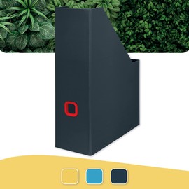 Leitz Click & Store Magazine File Cardboard Desk Storage Solution A4 Paper Holder for Magazines & Folders Home/Office Cosy Series Velvet Grey 53560089