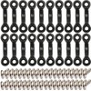Kayak Pad Eye Kit 20PCS Nylon Bungee Deck Loops Tie