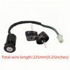 2 Pack 4 Wires Ignition Switch with Keys Waterproof Dustproof