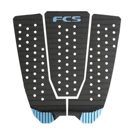 FCS Kolohe Tread-Lite Traction Pad Black-Tranquil Blue