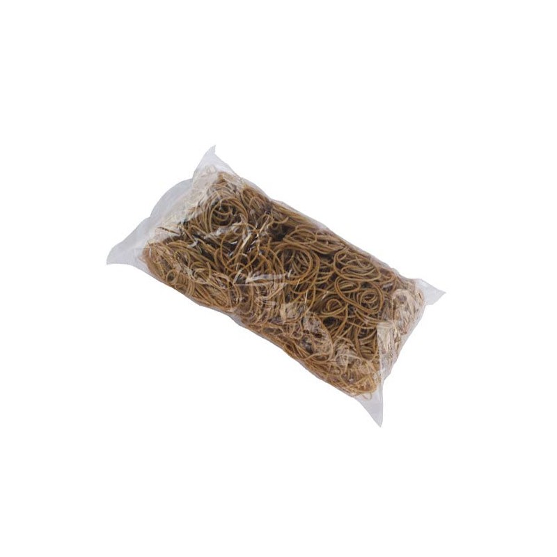 White Box 454G Size 16 Rubber Bands, brown|beige|grey