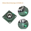 kimllier 2Pcs UCF208-24 1-1/2 Inch Bore Bearings Iron & Steel