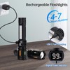 Rechargeable Flashlights High Lumens 2 Pcs, 990,000 Lumens Led Handheld
