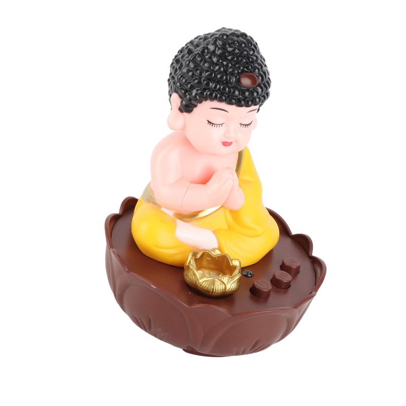 Singing Buddha Figurine USB Charging Desktop Buddha Decorative Statue with