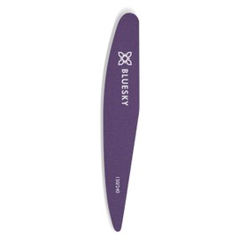 Bluesky Master Series Ceramic Nail File 150/240 Grit - Long Lasting Double Sided Nail File for Natural, Acrylic & Gel Nails, Reusable Washable Willow Leaf Emery Board for Manicure & Pedicure
