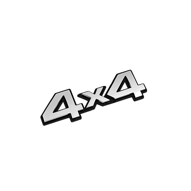4x4 AWD FWD 4WD Emblem Lettering Rear 3D Sticker Silver