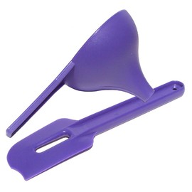 Tupperware Kitchen Gadgets Large Funnel and Paddle Scraper Lupine Purple