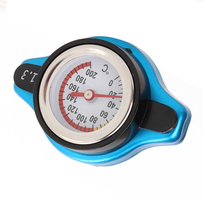 Aluminum Alloy Radiator Cap with Temperature Gauge Pressure Adjustment Leakproof
