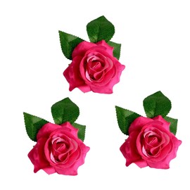 FUNOMOCYA 3pcs cloth flower brooch hair brooch for wedding hair accessories for women wedding hair barrettes for women brooches for women cloth floral hair clips flower hairpin vacation Rose