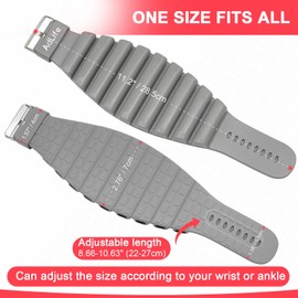 Pilates Arm Leg Weights for women, Adjustable Buckle Wrist Ankle Weights Set of 2 (1lb Each) for Working out, Yoga, Dance, Walking, Home Gym