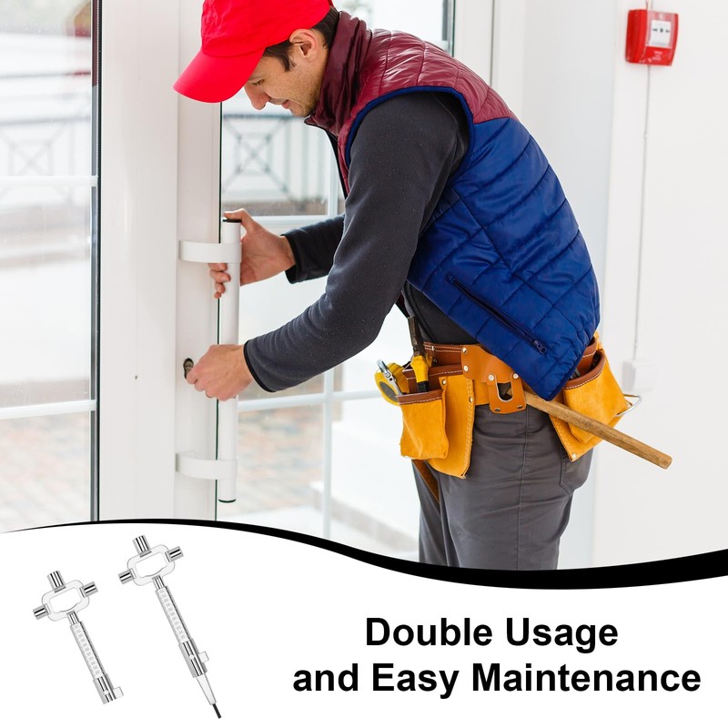 GFUEIGJ 2 pieces universal construction key, control cabinet key, door