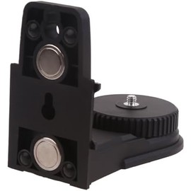 Soporte de ajuste fino mejorado de nivel láser en forma de L, base giratoria magnética multifuncional para montaje en pared y techo