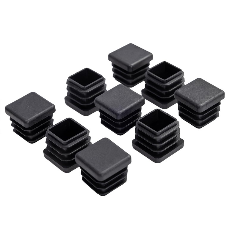 3/4" Square Tubing End Caps (20-Pack) - Durable Plastic Pipe